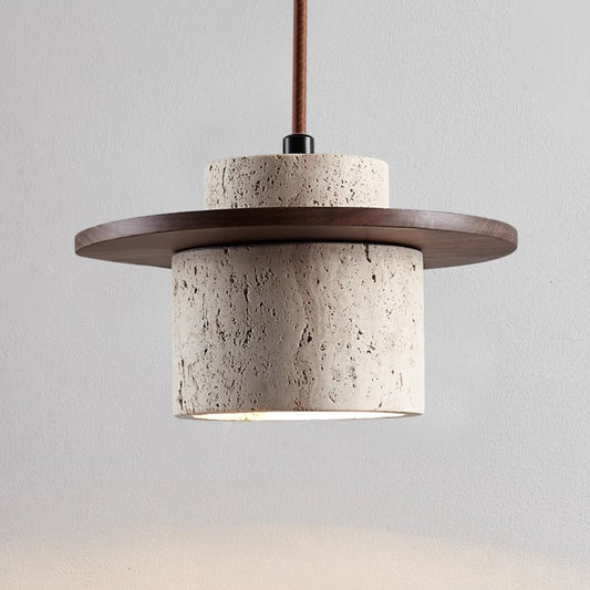 Hanglamp Travertin met LED Verlichting – Retro Eetkamer Lamp voor Woonkamer en Slaapkamer 0
