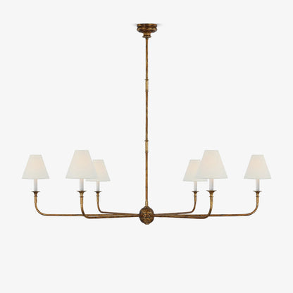 Hanglamp met Elegante Kaarsen en Taps Toelopende Lampenkappen voor Woonkamer en Eetkamer 1
