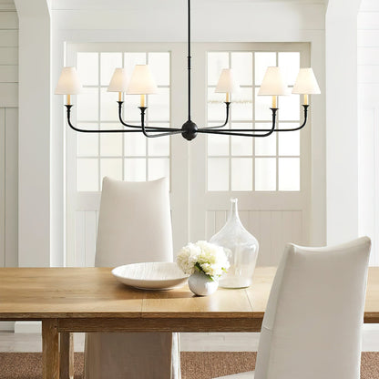 Hanglamp met Elegante Kaarsen en Taps Toelopende Lampenkappen voor Woonkamer en Eetkamer 2