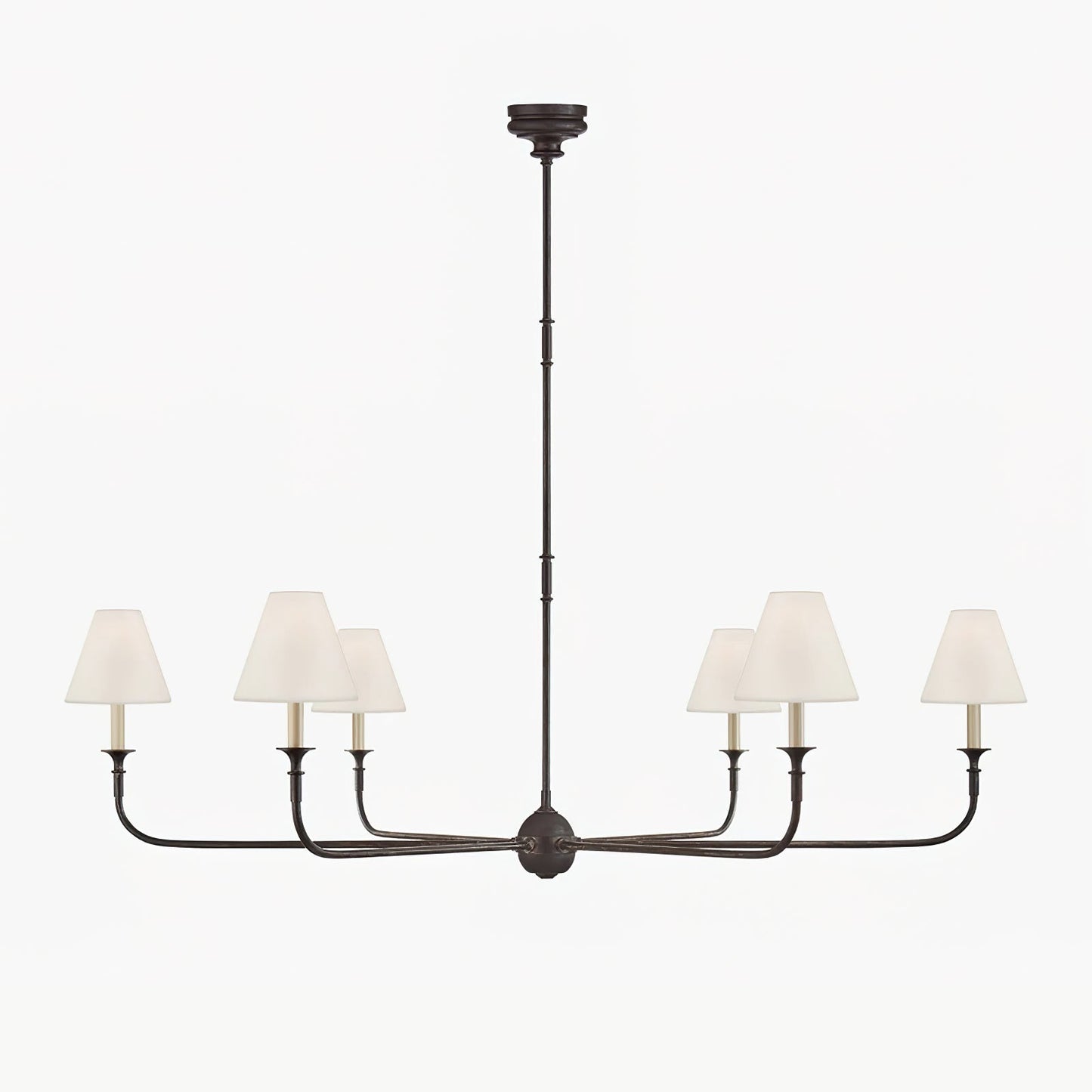 Hanglamp met Elegante Kaarsen en Taps Toelopende Lampenkappen voor Woonkamer en Eetkamer 3