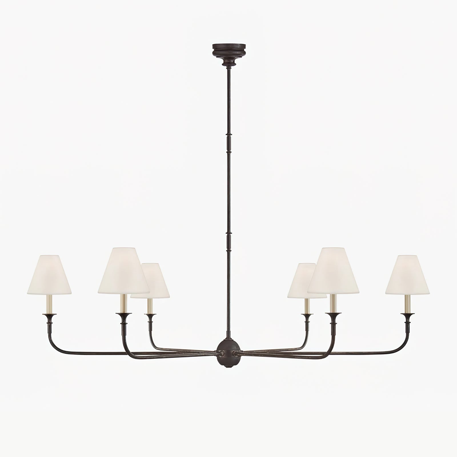 Hanglamp met Elegante Kaarsen en Taps Toelopende Lampenkappen voor Woonkamer en Eetkamer 3