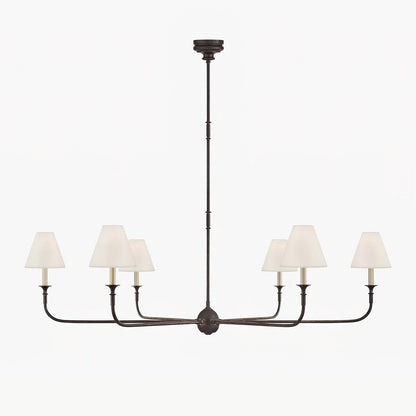 Hanglamp met Elegante Kaarsen en Taps Toelopende Lampenkappen voor Woonkamer en Eetkamer 3