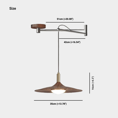 Hanglamp met Verstelbare Zwenkarm en Dimbare LED voor Eettafel en Slaapkamer 7