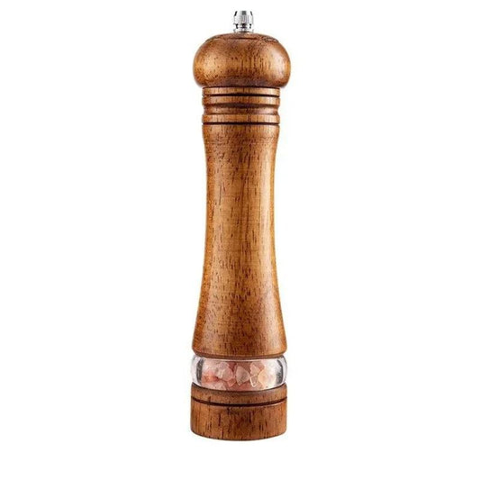 Houten Peper en Zoutmolen met Instelbare Grofheid en Ergonomisch Ontwerp 0