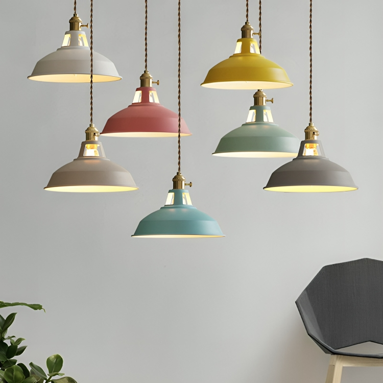 Hanglamp voor Eettafel met Retro Industrieel Ontwerp en Eenvoudige Montage