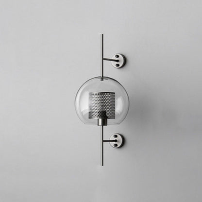 Industriële Geometrische Wandlamp van Glas en Metaal met LED Verlichting voor Binnengebruik 10