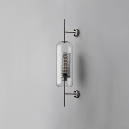 Industriële Geometrische Wandlamp van Glas en Metaal met LED Verlichting voor Binnengebruik 11