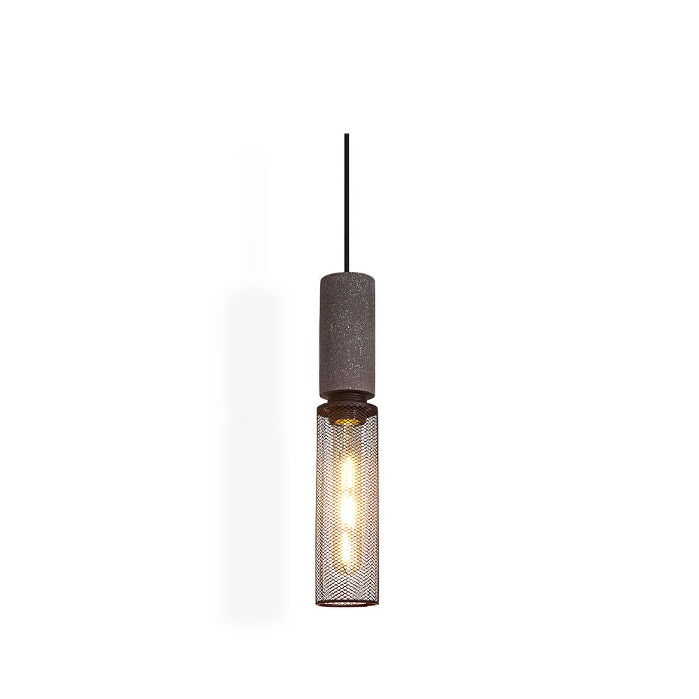 Industriële Hanglamp voor Binnen met Betonlook en Metaal