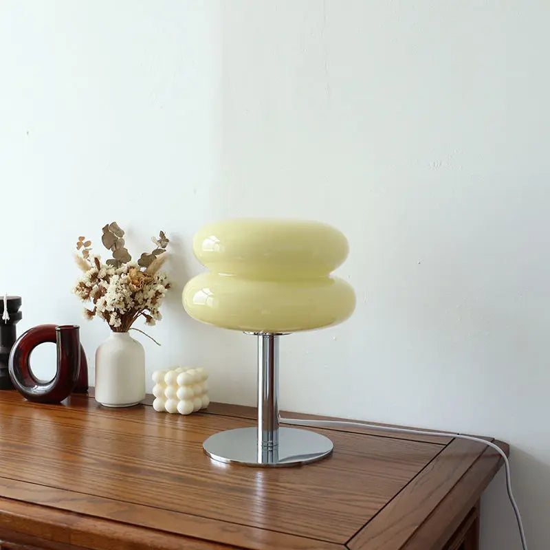 Tafellamp Italiaanse Bauhaus Stijl Dimbare LED Beige geel