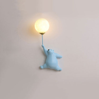 Kindermuurdecoratie met Beer Globe en Zachte LED Verlichting voor een Gezellige Sfeer 4