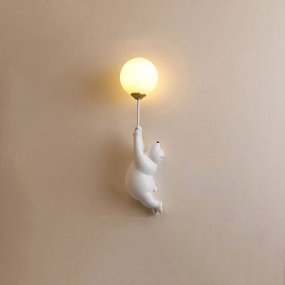 Kindermuurdecoratie met Beer Globe en Zachte LED Verlichting voor een Gezellige Sfeer 7