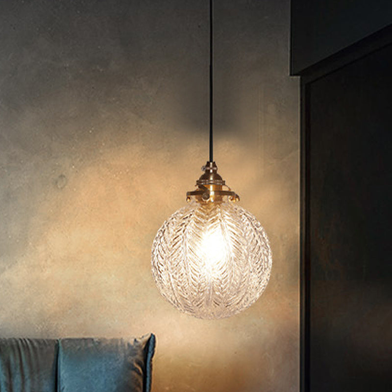 Hanglamp Glazen Bol met Koord