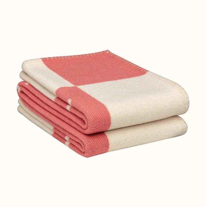 Luxe Dekbedovertrek van 70% Wol en 30% Kasjmier – Elegante Plaid voor Comfort en Warmte 4