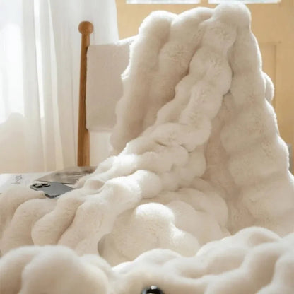 Luxe Faux Fur Winterdeken - Dubbelzijdige Deken voor Warmte en Comfort, Geschikt voor Bed en Bank 5