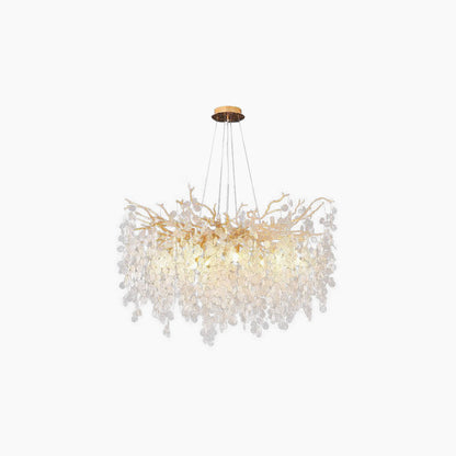 Luxe Gouden Kroonluchter met Kristallen Takken – Moderne Kroonluchter voor Woonkamer en Eetkamer 1
