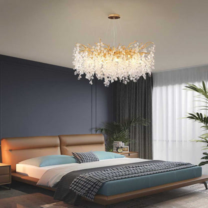 Luxe Gouden Kroonluchter met Kristallen Takken – Moderne Kroonluchter voor Woonkamer en Eetkamer 2