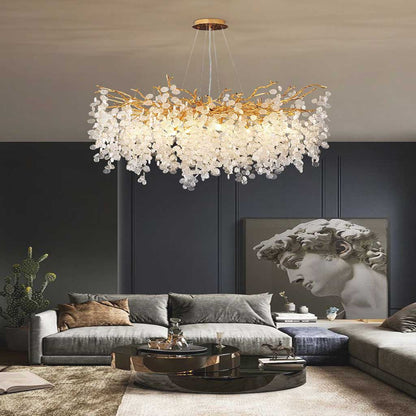 Luxe Gouden Kroonluchter met Kristallen Takken – Moderne Kroonluchter voor Woonkamer en Eetkamer 3
