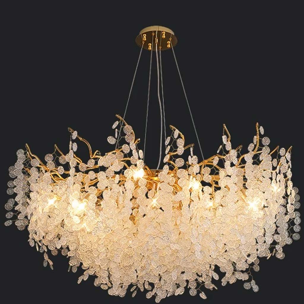 Luxe Gouden Kroonluchter met Kristallen Takken – Moderne Kroonluchter voor Woonkamer en Eetkamer 6