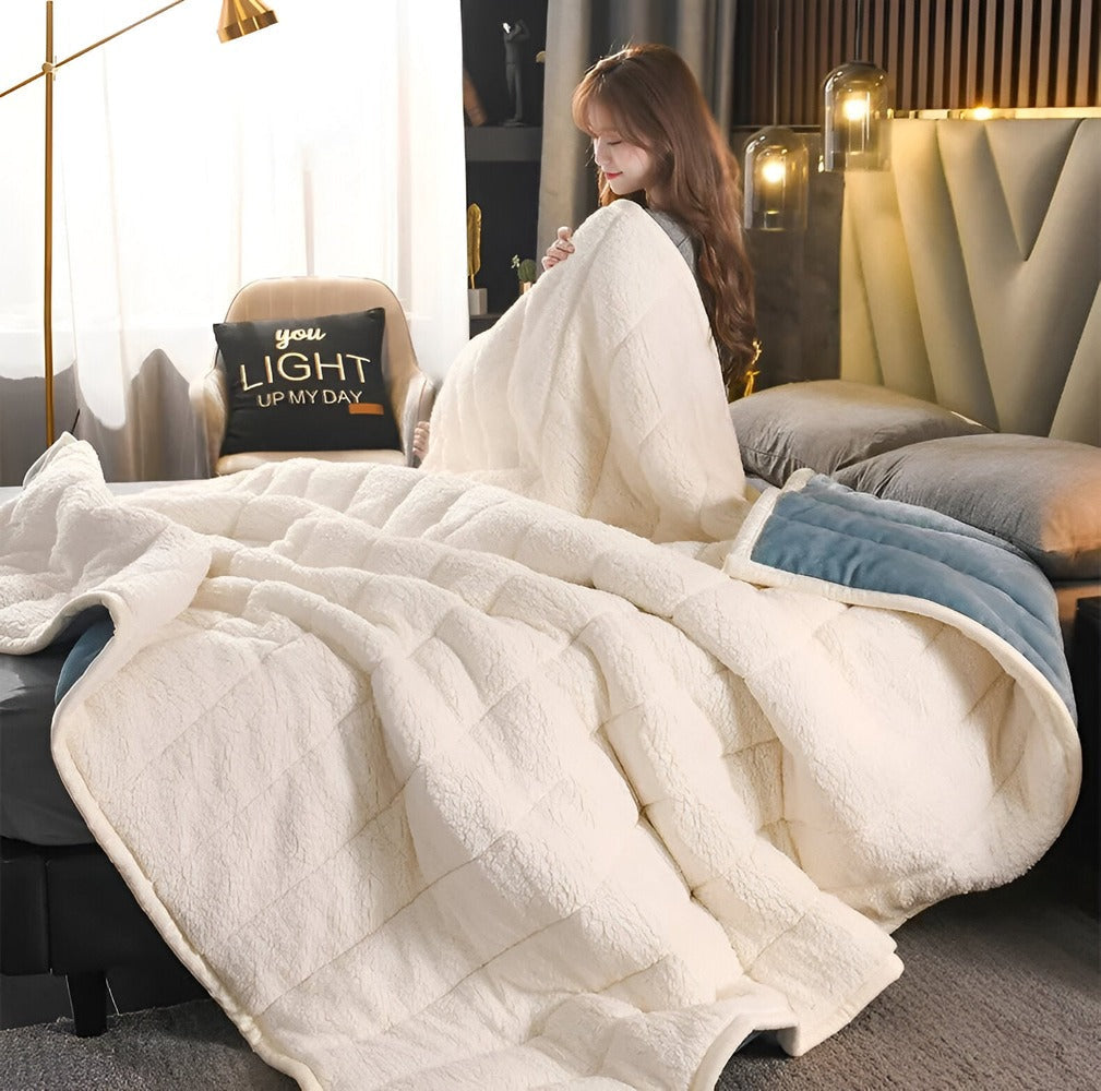 Luxe Sherpa Fleece Deken - Superzacht Warmte Deken voor Comfortabele Avonden, 120x200 cm, 150x200 cm, 180x200 cm 1