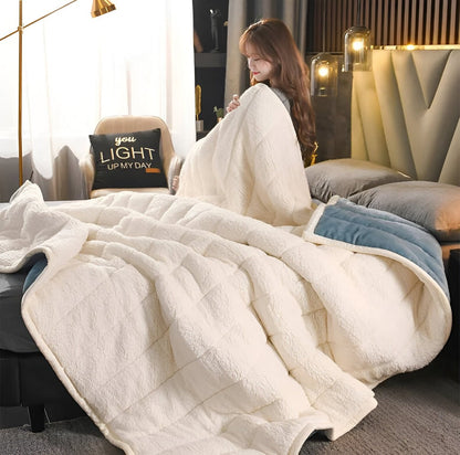 Luxe Sherpa Fleece Deken - Superzacht Warmte Deken voor Comfortabele Avonden, 120x200 cm, 150x200 cm, 180x200 cm 1