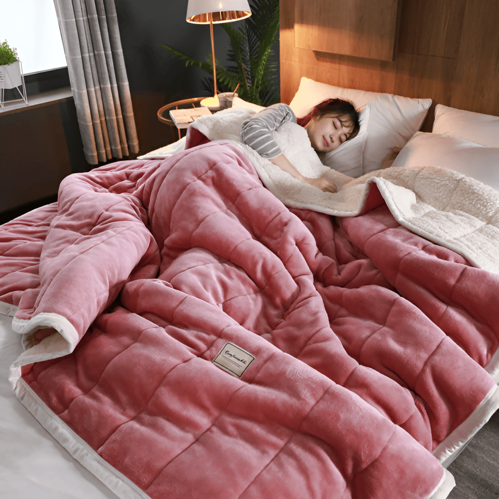 Luxe Sherpa Fleece Deken - Superzacht Warmte Deken voor Comfortabele Avonden, 120x200 cm, 150x200 cm, 180x200 cm 10