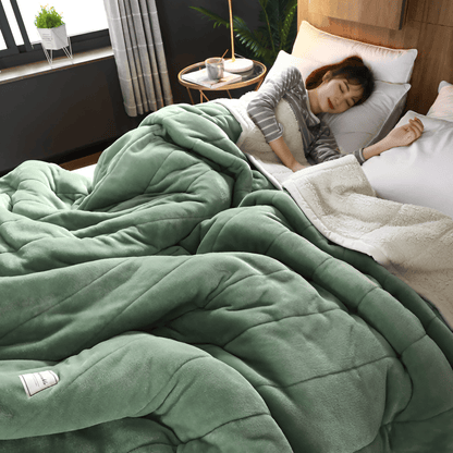 Luxe Sherpa Fleece Deken - Superzacht Warmte Deken voor Comfortabele Avonden, 120x200 cm, 150x200 cm, 180x200 cm 11