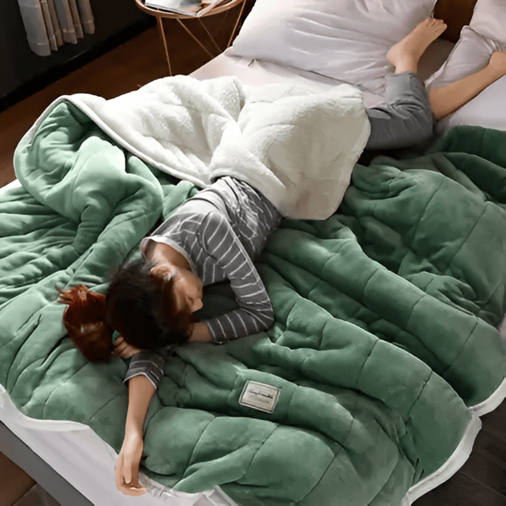 Luxe Sherpa Fleece Deken - Superzacht Warmte Deken voor Comfortabele Avonden, 120x200 cm, 150x200 cm, 180x200 cm 2