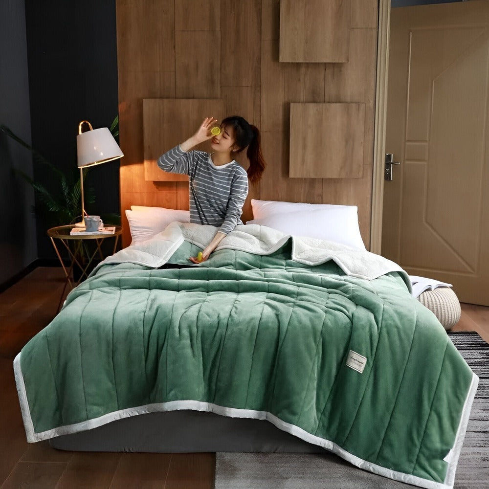 Luxe Sherpa Fleece Deken - Superzacht Warmte Deken voor Comfortabele Avonden, 120x200 cm, 150x200 cm, 180x200 cm 3