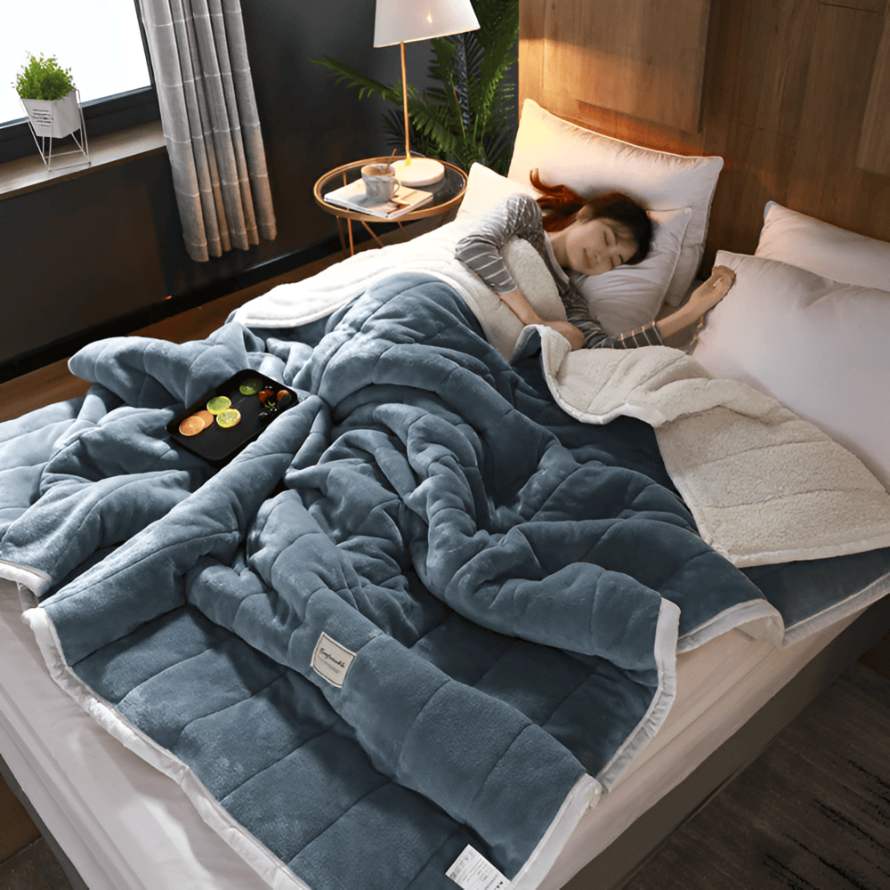 Luxe Sherpa Fleece Deken - Superzacht Warmte Deken voor Comfortabele Avonden, 120x200 cm, 150x200 cm, 180x200 cm 8