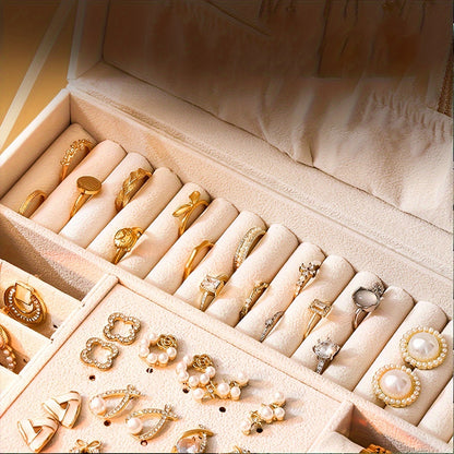 Luxe Sieradendoos voor Kettingen, Ringen en Armbanden – Elegante Opbergdoos in Zwart of Roze 8