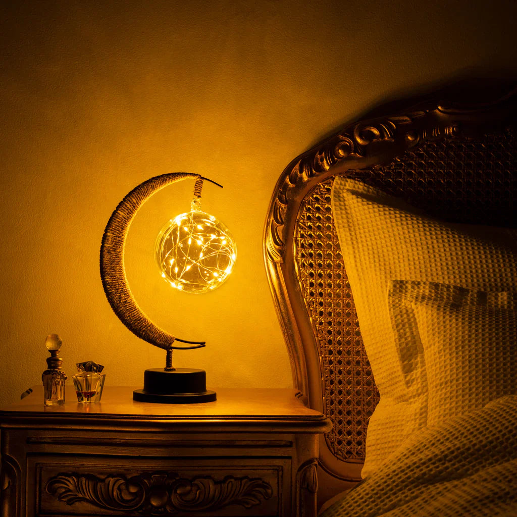 Maanlamp met LED Verlichting – Betoverende Sfeer voor Woonkamer, Slaapkamer en Kinderkamer 6