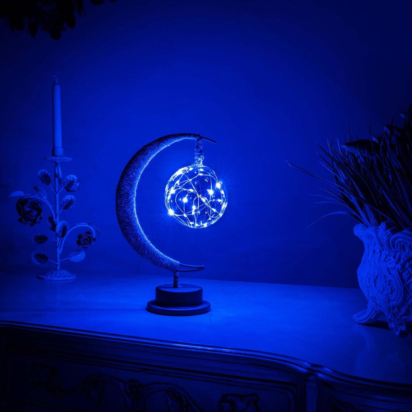 Maanlamp met LED Verlichting – Betoverende Sfeer voor Woonkamer, Slaapkamer en Kinderkamer 7