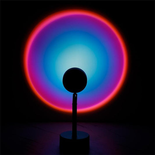 Mini Sunset Orb - LED Sfeerlicht voor Ontspanning in Slaapkamer en Woonkamer - Amber 15 cm 0