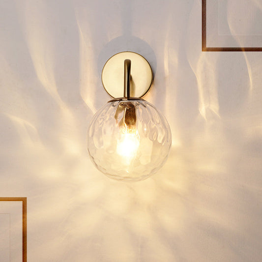 Minimalistische Gouden Wandlamp van Glas voor Binnen – Modern Design Muurlamp met 1 Lichtpunt 0