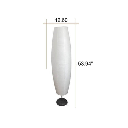 Minimalistische Vloerlamp Zwart met 2 Lichten van Rijstpapier – Modern Design voor Woonkamer 5