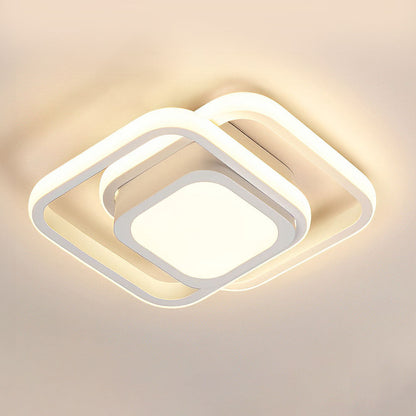 Modern Minimalistisch Halo Duo Plafondlicht met Warm LED Licht voor Woonruimtes en Slaapkamers 10