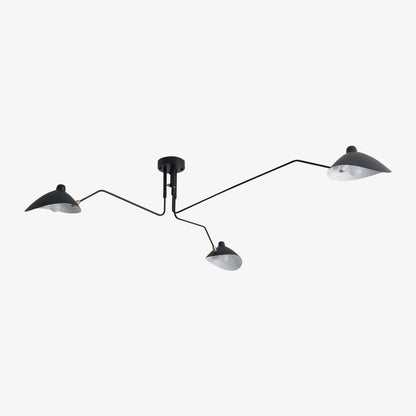Moderne 3-armige Plafondlamp met Verstelbare Armen - Plafonniere voor Slaapkamer en Woonkamer 1