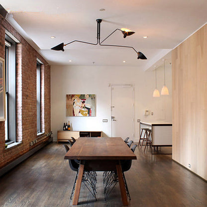 Moderne 3-armige Plafondlamp met Verstelbare Armen - Plafonniere voor Slaapkamer en Woonkamer 6