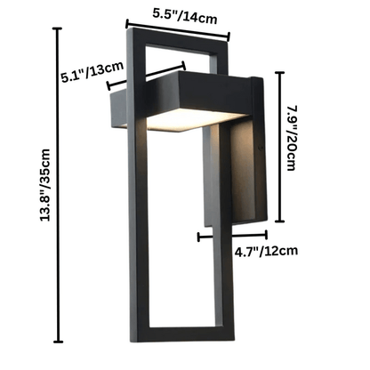 Moderne Buiten Wandlamp met LED Verlichting – Weerbestendig Aluminium Design voor Tuinen en Terrassen 7