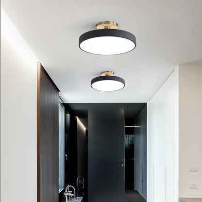 Moderne Ronde LED Hangende Plafondlamp Zwart 50cm*13cm (36W)