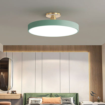 Moderne Ronde LED Hangende Plafondlamp Groen