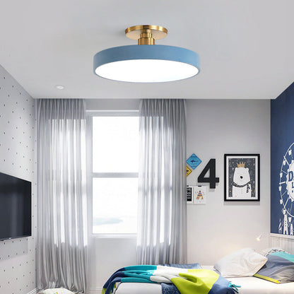 Moderne Ronde LED Hangende Plafondlamp Blauw