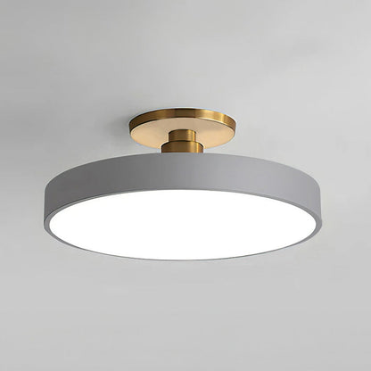 Moderne Ronde LED Hangende Plafondlamp Grijs
