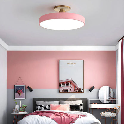 Moderne Ronde LED Hangende Plafondlamp Roze 50cm*13cm (36W)