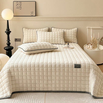 Moderne Fleece Deken met Vierkante Textuur voor Comfort en Multifunctioneel Gebruik 17