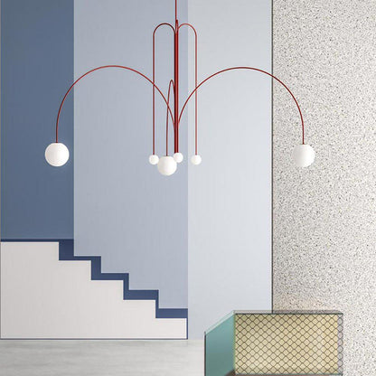 Moderne Hanglamp Zwart van Metaal en Glas voor Eettafel of Woonkamer 8