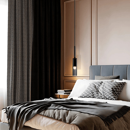 Moderne Hanglamp Zwart voor Eettafel of Woonkamer - Abacus Collectie met Rookglas 4