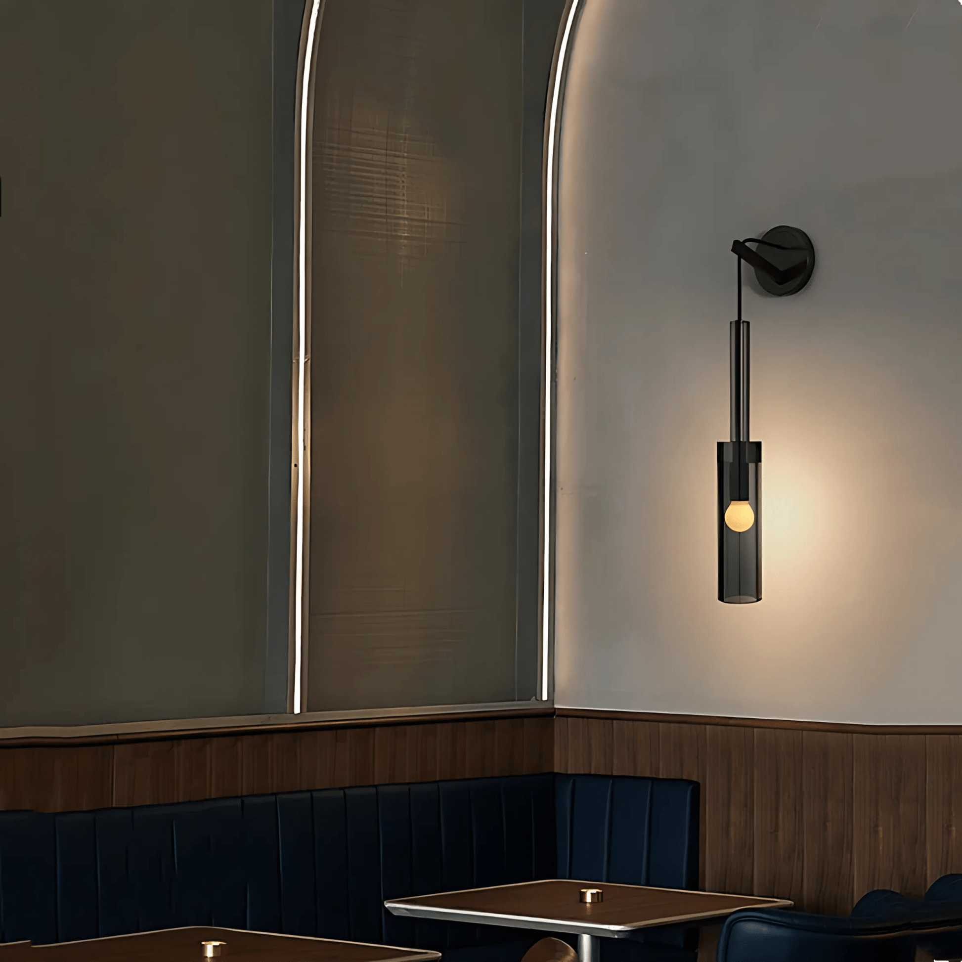 Moderne Hanglamp Zwart voor Eettafel of Woonkamer - Abacus Collectie met Rookglas 8