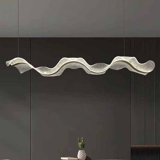 Moderne Kroonluchter Goud van Acryl – Minimalistische Verlichting voor Woonkamer en Eetkamer 0