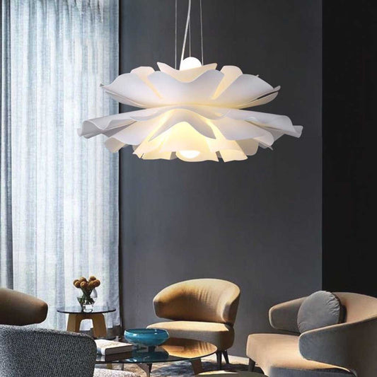 Moderne Kroonluchter in Lotusvorm van Acryl – Elegante Hanglamp voor Woonkamer en Slaapkamer 0
